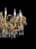 Mosazný lustr luxusní L367CLN