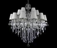 Lustr luxusní se stínidly LW169182101 - stříbrný 