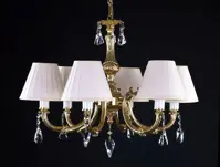Mosazný lustr se stínidly L321CE
