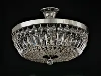 Stropní svítidlo košové LW011060100G - stříbrný 