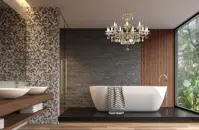 Mosazný lustr luxusní EL9001802PT