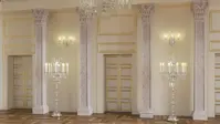 Velký skleněný lustr EL6188003