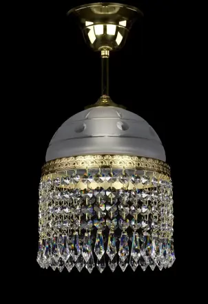 Lustr mosazný s ověsy L331CLN