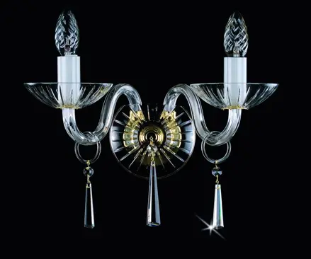 Nástěnné svítidlo křišťálové N149CLN