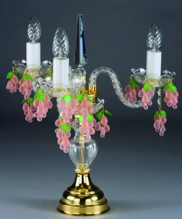 Stolní lampa - ověsy víno S165V
