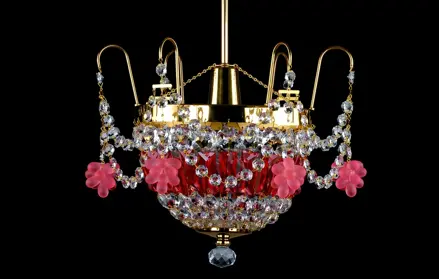 Lustr s ověsy víno AL136