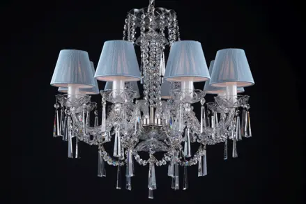 Lustr křišťálový LLCH08S CRYSTAL-GREY