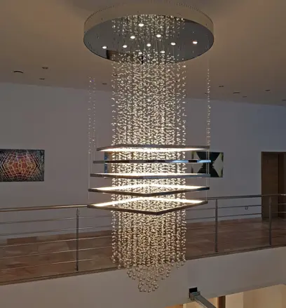 AG9856 Lustr Svítící déšť Ni