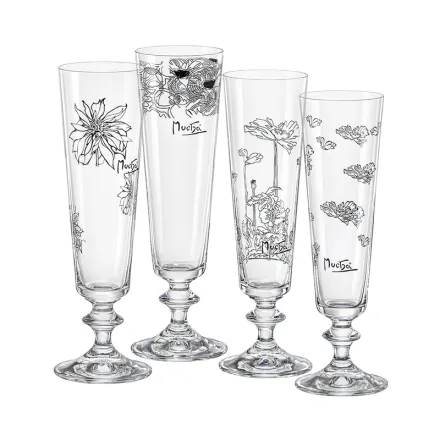 Sklenice na sekt sada 4 ks CR404121734