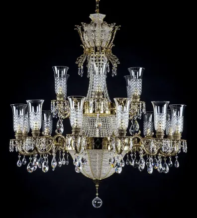 Lustr mosazný luxusní L16002CLN