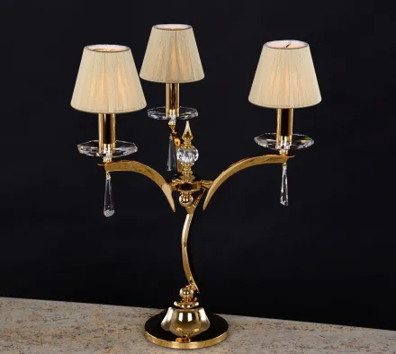 Stolní lampa LLCH03S BRASS BEIGE