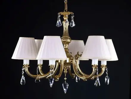 Mosazný lustr se stínidly L321CE Mosazný lustr se stínidly L321CE