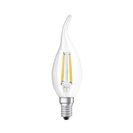 LED žárovka E14 plamínek 4W