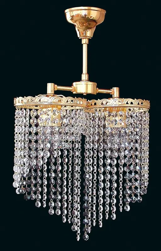 Mosazný lustr s kov. rameny EL723205