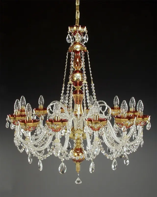 Lustr křišťálový malovaný AL106