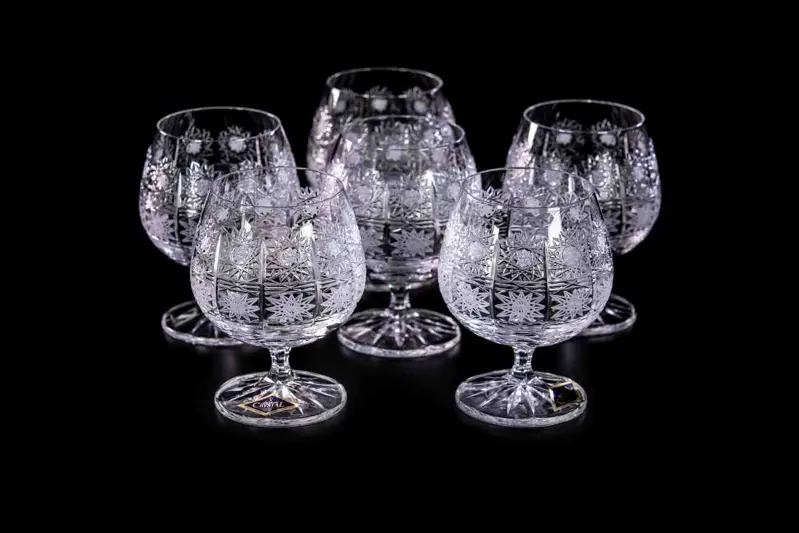 Broušené sklenice na rum sada 6 ks 12010-250ml