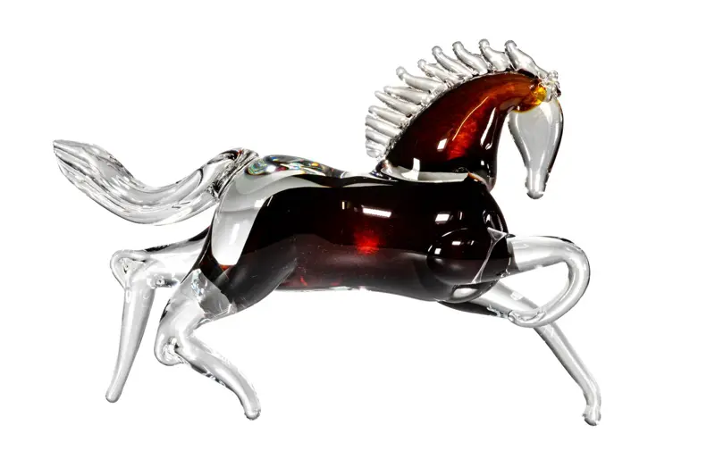 Skleněná figurka - kůň JA/KUBV/HN