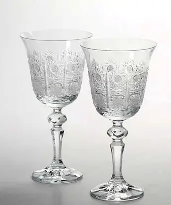 Broušené sklenice víno 2ks 12116-170ml Broušené sklenice víno 2ks 12116-170ml