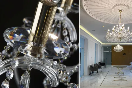 Elegance v srdci Budapešti: Křišťálové lustry na prestižní klinice