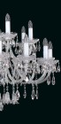 Skleněný luxusní lustr EL7442702 - detail svíčky 