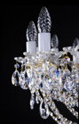 Křišťálový lustr broušený L021CE - detail svíčky Křišťálový lustr broušený L021CE - detail svíčky