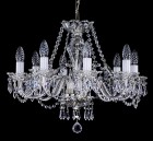 Cut glass crystal chandelier  L028CE  -  silver 