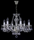 Cut glass crystal chandelier L032CE -  silver 
