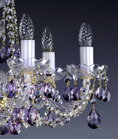 Crystal chandelier purple L117B 1006 - detail 