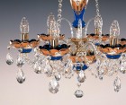 Lámpara de cristal azul EL521633 - detalle
