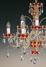 Crystal chandelier red EL542937 - detail 