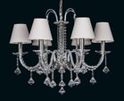  CHANDELIER WITH SHADES EL210607 - silver