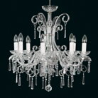  GLASS CHANDELIER EL413803 - silver 