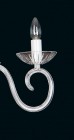 Clear Glass Chandelier EL2244024 - candle detail