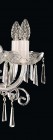 Clear Glass Chandelier EL411803 - candle detail