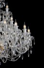 Křišťálový luxusní lustr EL10228302PB - detail svíčky 