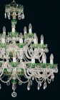 Velký skleněný lustr zelený EL6203015 - detail 