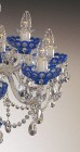 Křišťálový lustr modrý EL620913 - detail 