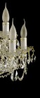 Tradiční křišťálový lustr ALS0912021 - detail svíčky 