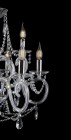 Tradiční křišťálový lustr EL2186+3+209N - detail svíčky 