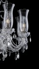 Tradiční křišťálový lustr EL6898+301TPB - detail svíčky 