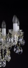Tradiční křišťálový lustr L096CE -  detail svíčky