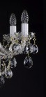 Tradiční křišťálový lustr L098CE - detail svíčky 