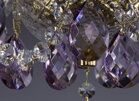 Crystal chandelier purple L117B 1006 - detail 