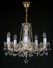 Crystal chandelier with curtain