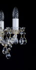 Tradiční křišťálový lustr L107CE - detail svíčky