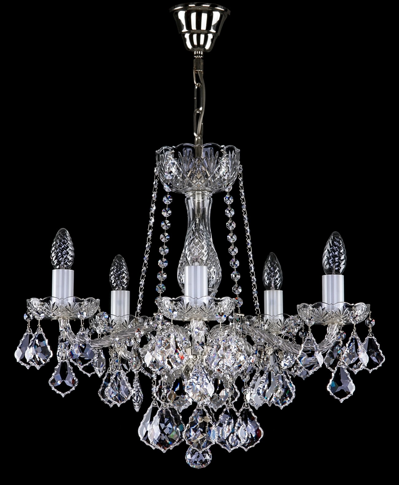 Cut Glass Crystal Chandelier L16045ce, Crystal Candle Chandelier Standard Sizes