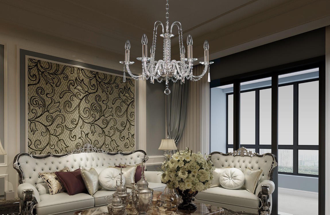 Kristall Kronleuchter modern EL5