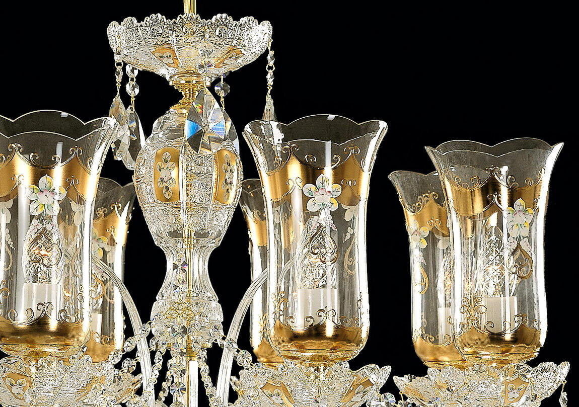 Cut glass crystal chandelier EL687802T