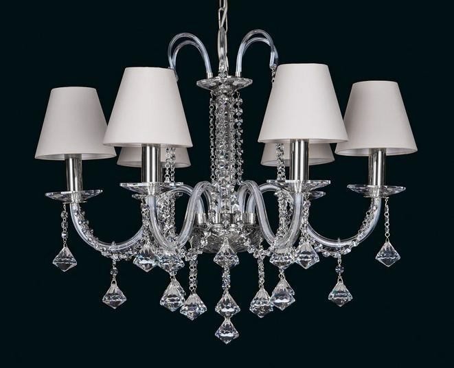 Chandelier With Shades El210607, Crystal Chandelier Glass Replacement Shades
