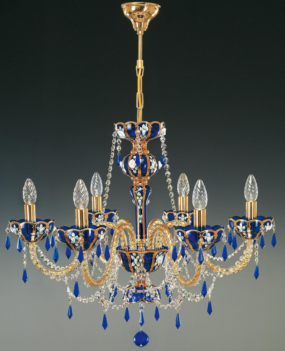 Gold spiky shop light fixture